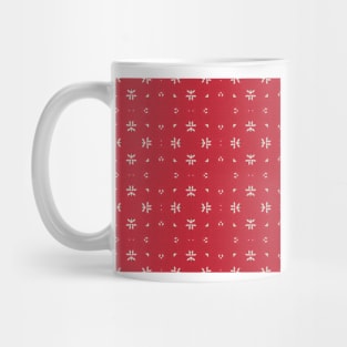 Digitized Snowflakes For Christmas Mug